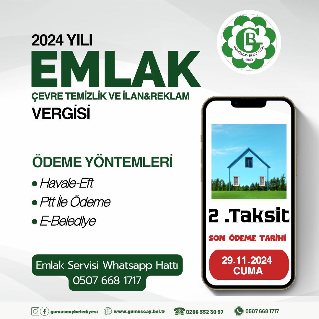 Emlak ve Çevre Temizlik Vergisi